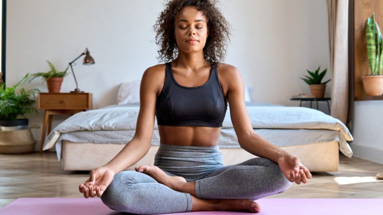 Exploring the Brain's Activity During a Flow State woman meditating
