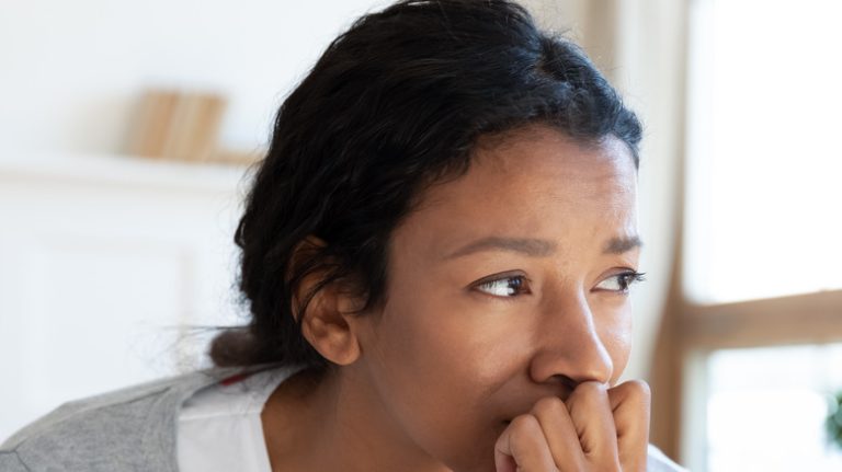 How Trauma Alters Brain Function and Ways to Restore it African American woman sad and upset