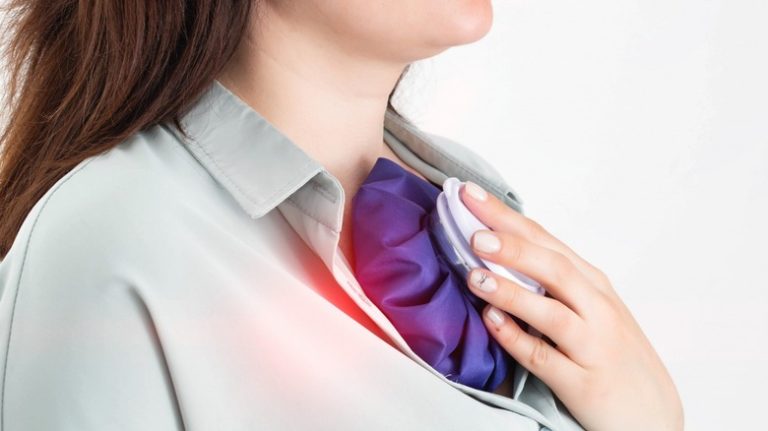 The Icing Your Chest Trend: What is it and Does it Actually Work? woman ices her chest